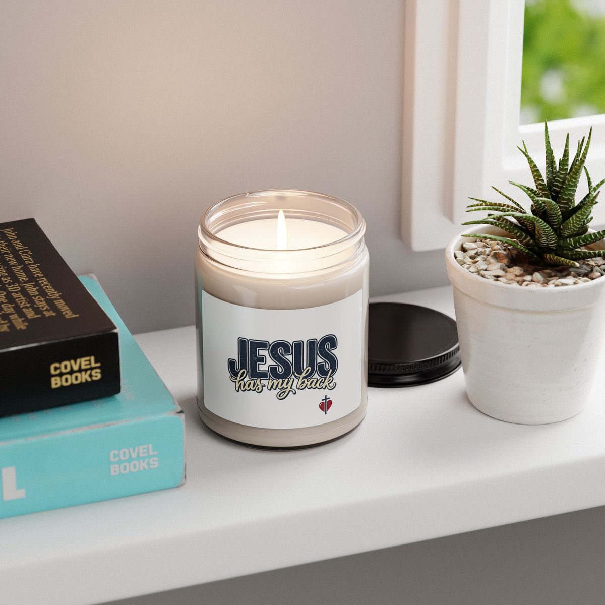 Jesus Has My Back Candle | Soy Candle, Christian Easter Resurrection
